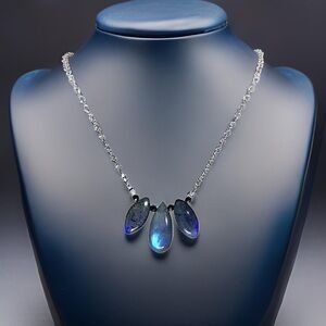 Hand Made Labradorite Charm Necklace